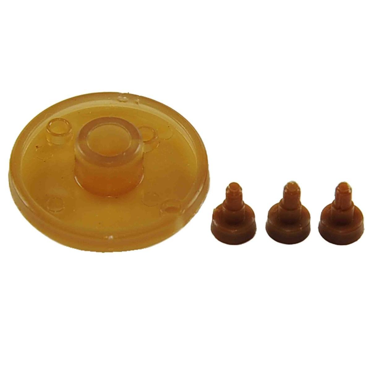 Puleggia PVC Marrone mm.Ø35 Foro Alberomm.Ø7 | Rossi Rosa