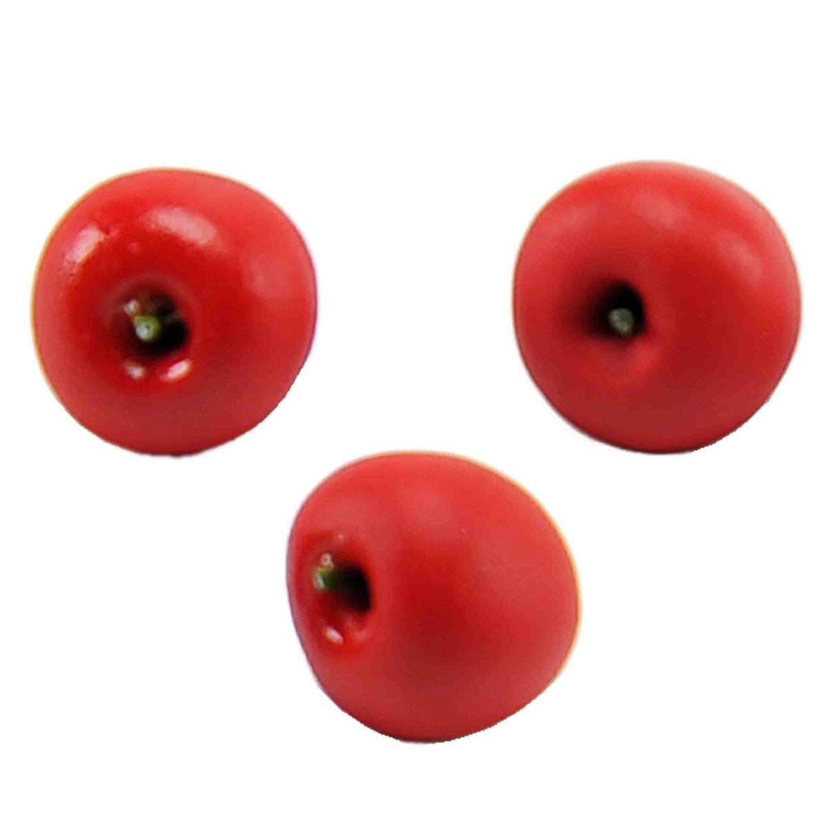 Alimenti Mele mm.Ø5 Set 3 pezzi 3 Colori | Rossi Rosa