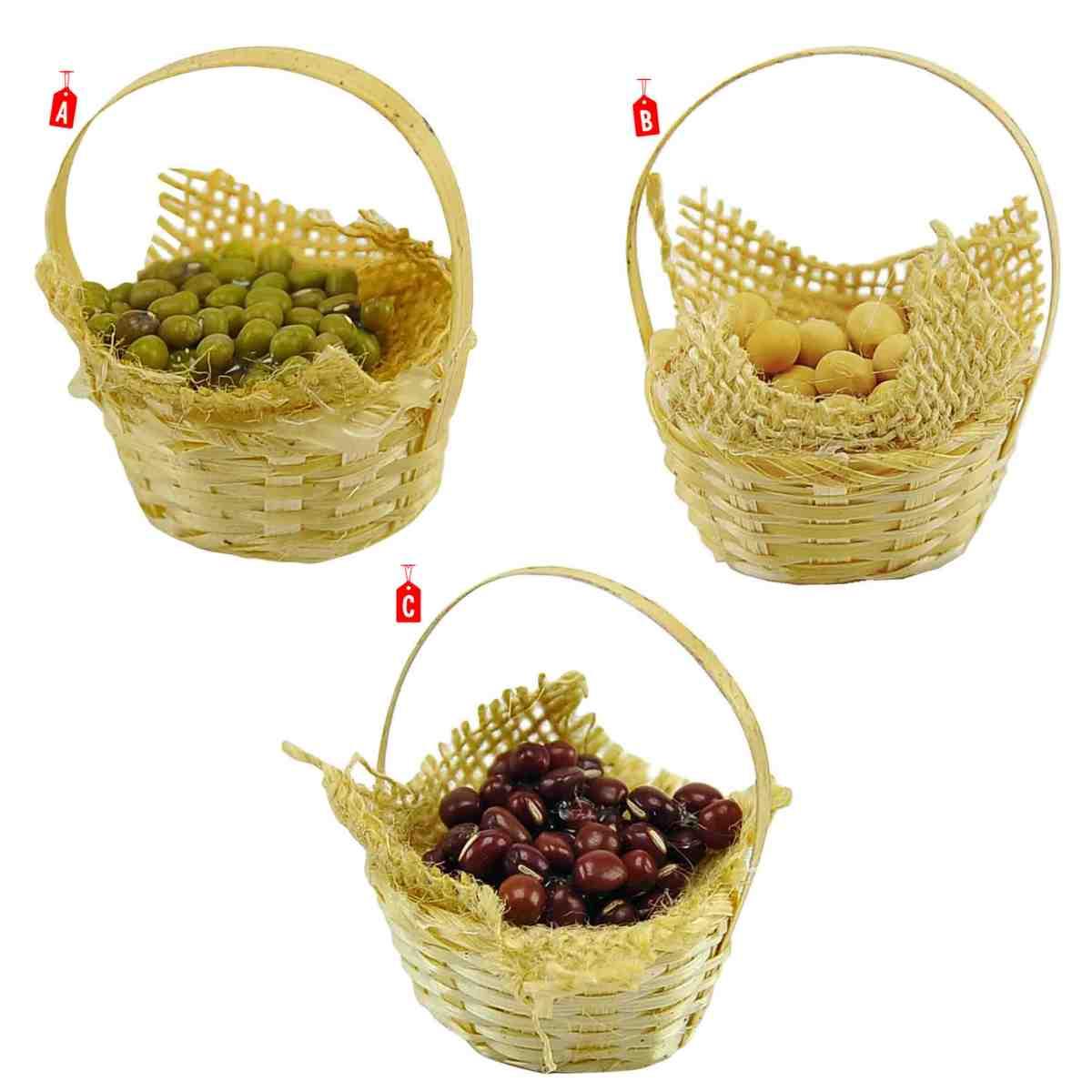 Cesta Alimenti cm.Ø4,5xH6 (Disp. 3 Modelli) | Rossi Rosa