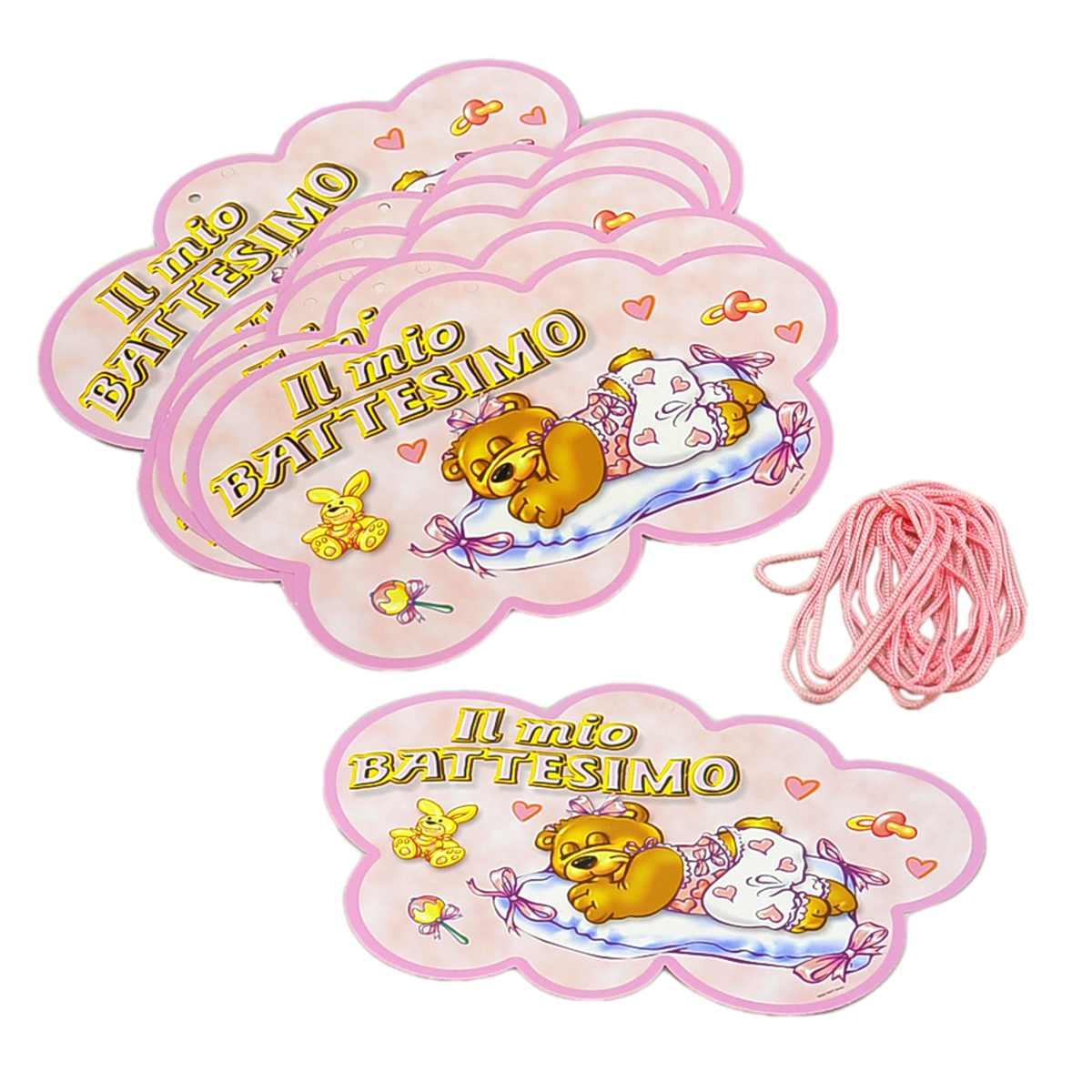 Festone Party Nuv Battesimo Rosa Mt.3,5 |M2 Store