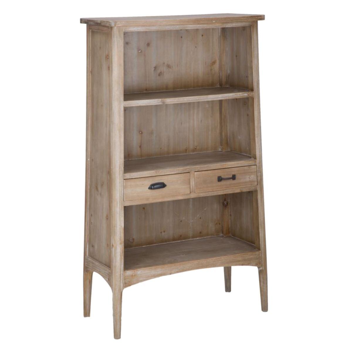 Libreria Legno 3 Piani E Cassetti cm.144