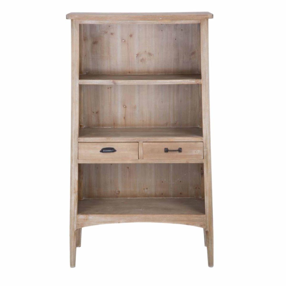 Libreria Legno 3 Piani E Cassetti cm.144
