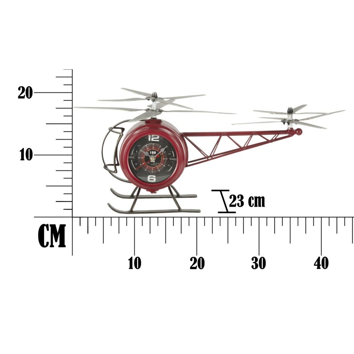 Orologio Da Tavolo Elicottero Metallo 42x23x22 810