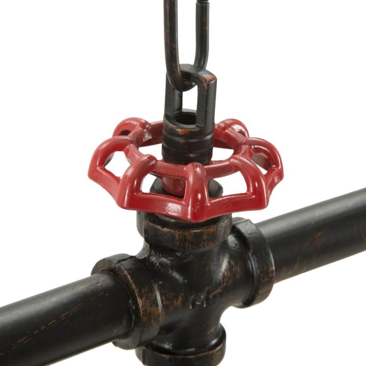 Lampadario Metallo Industry 5 Luci cm.114