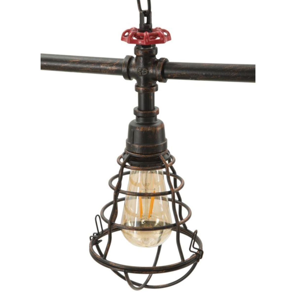 Lampadario Metallo Industry 5 Luci cm.114