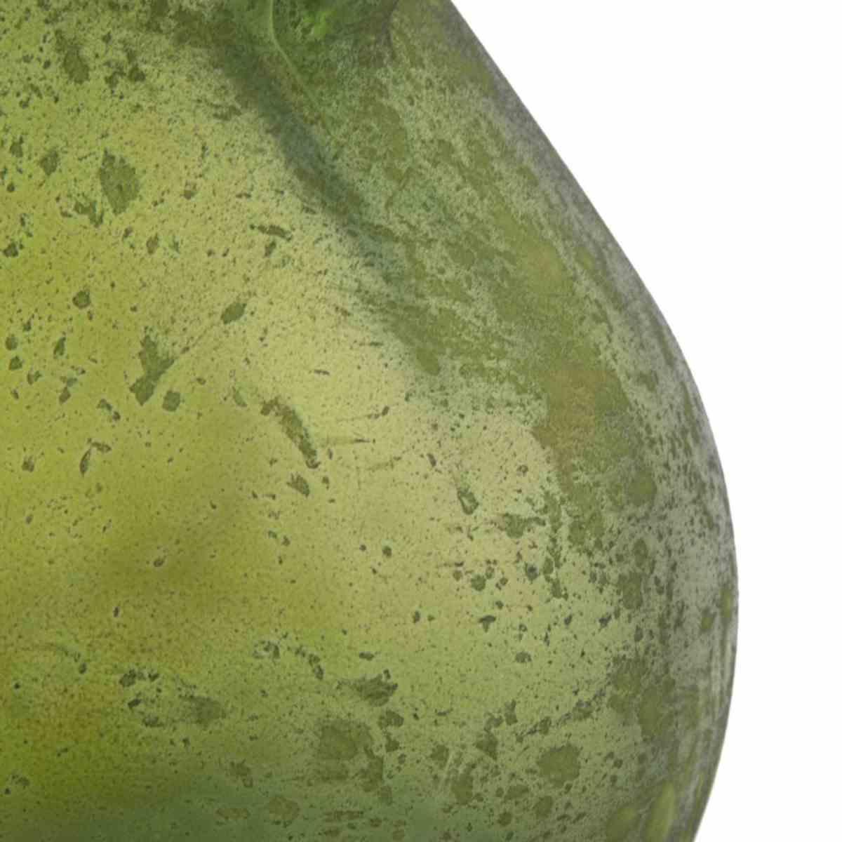 Vaso Vetro Anfora Verde cm.Ø15x24