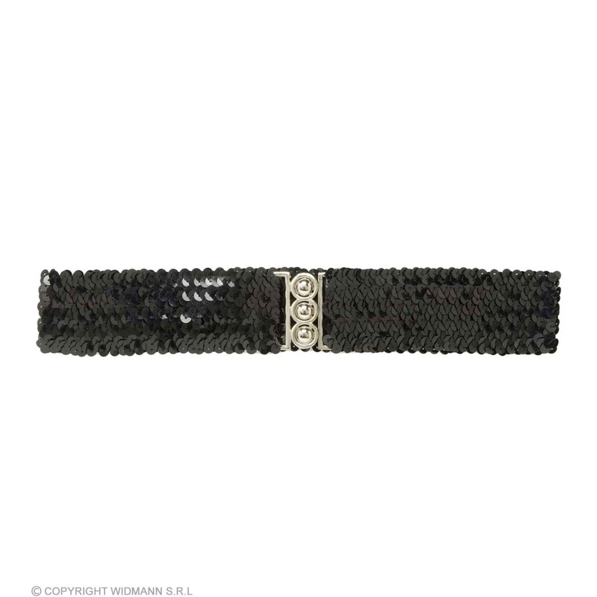 Cintura Nera Con Paillettes |Widmann