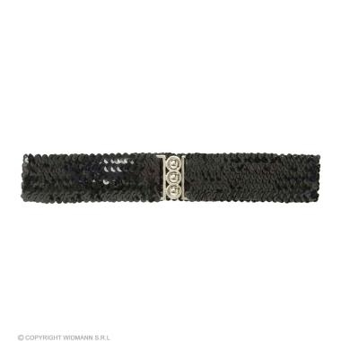 Cintura Nera Con Paillettes |Widmann