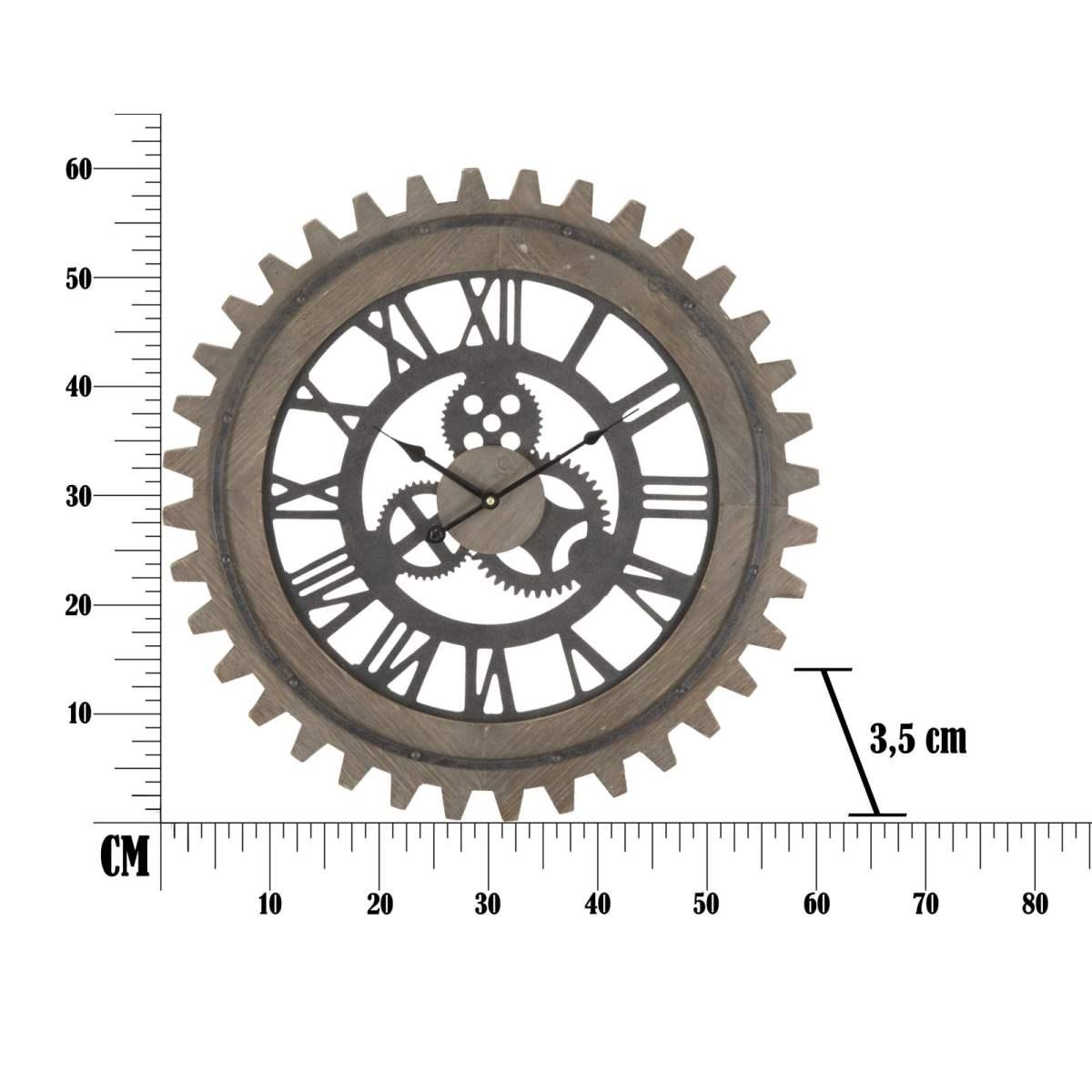 Orologio A Parete cm.Ø60 Ingranaggi