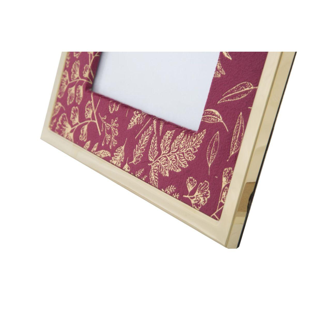 Cornice Metallo cm.15x20 Velluto Bordeaux Glam