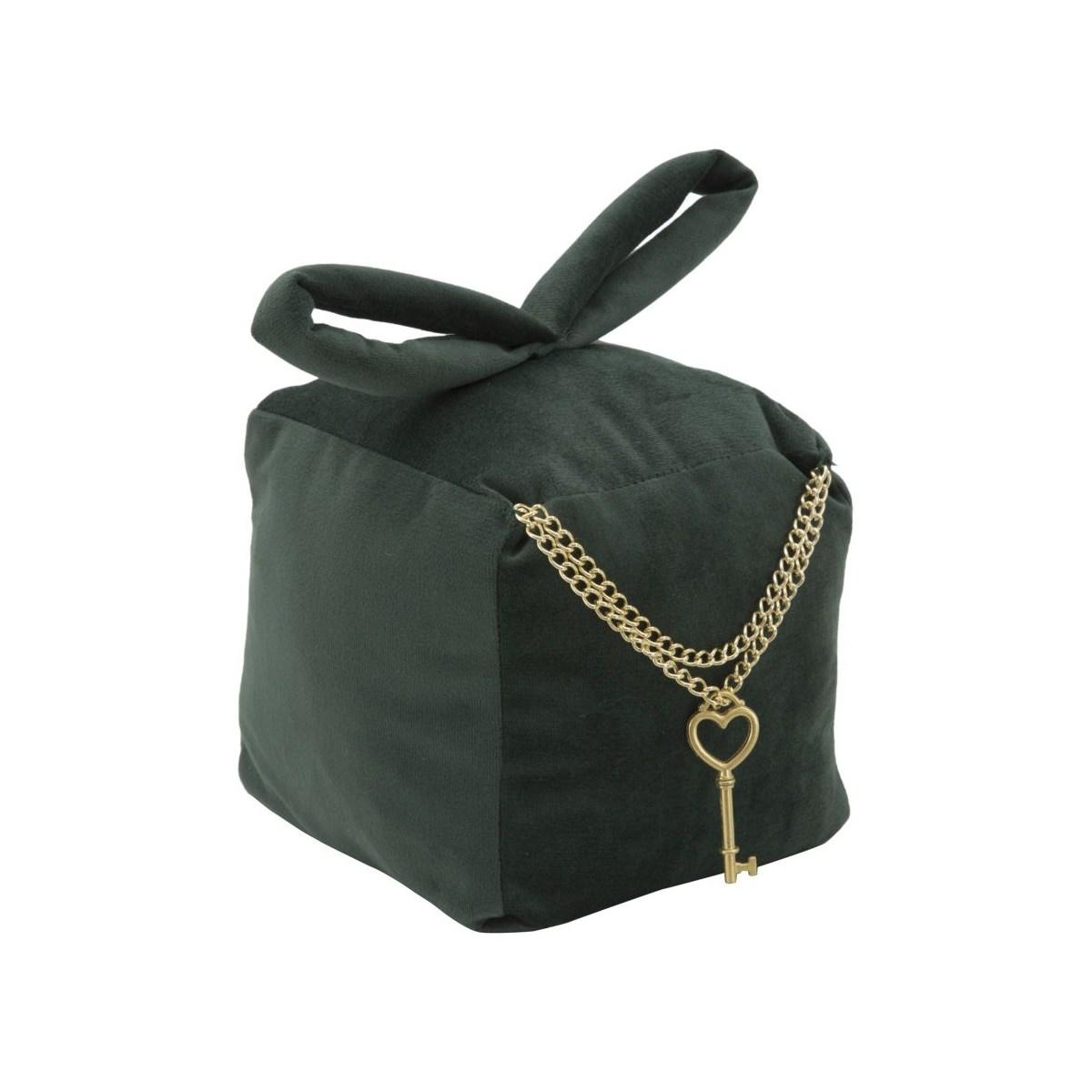 Fermaporta Square Velluto Verde cm.14x,5x14x20
