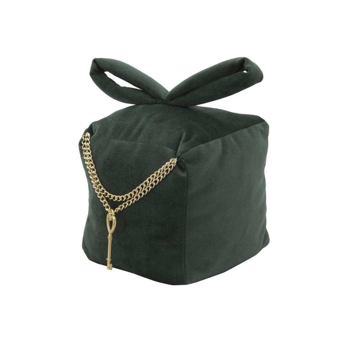 Fermaporta Square Velluto Verde cm.14x,5x14x20