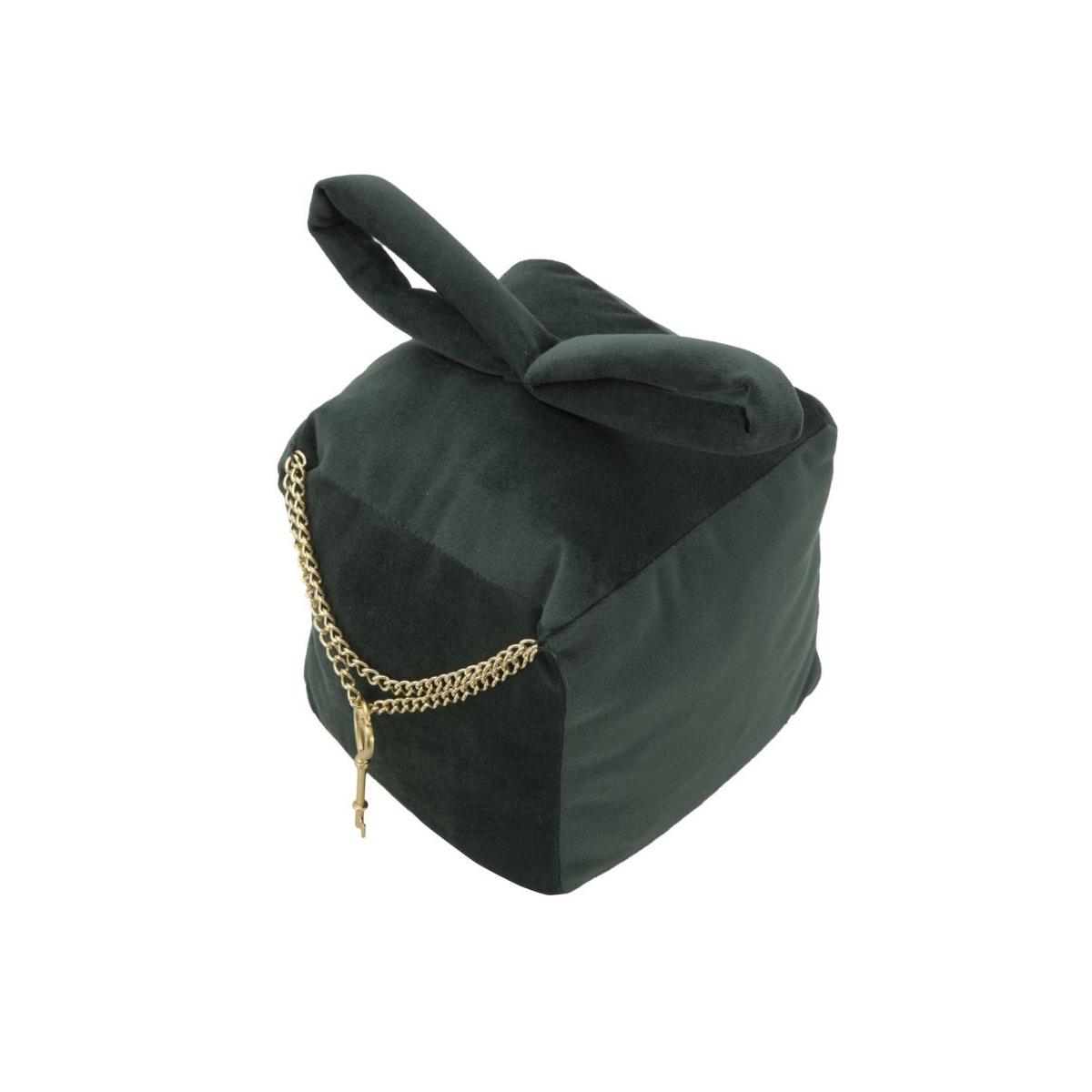 Fermaporta Square Velluto Verde cm.14x,5x14x20