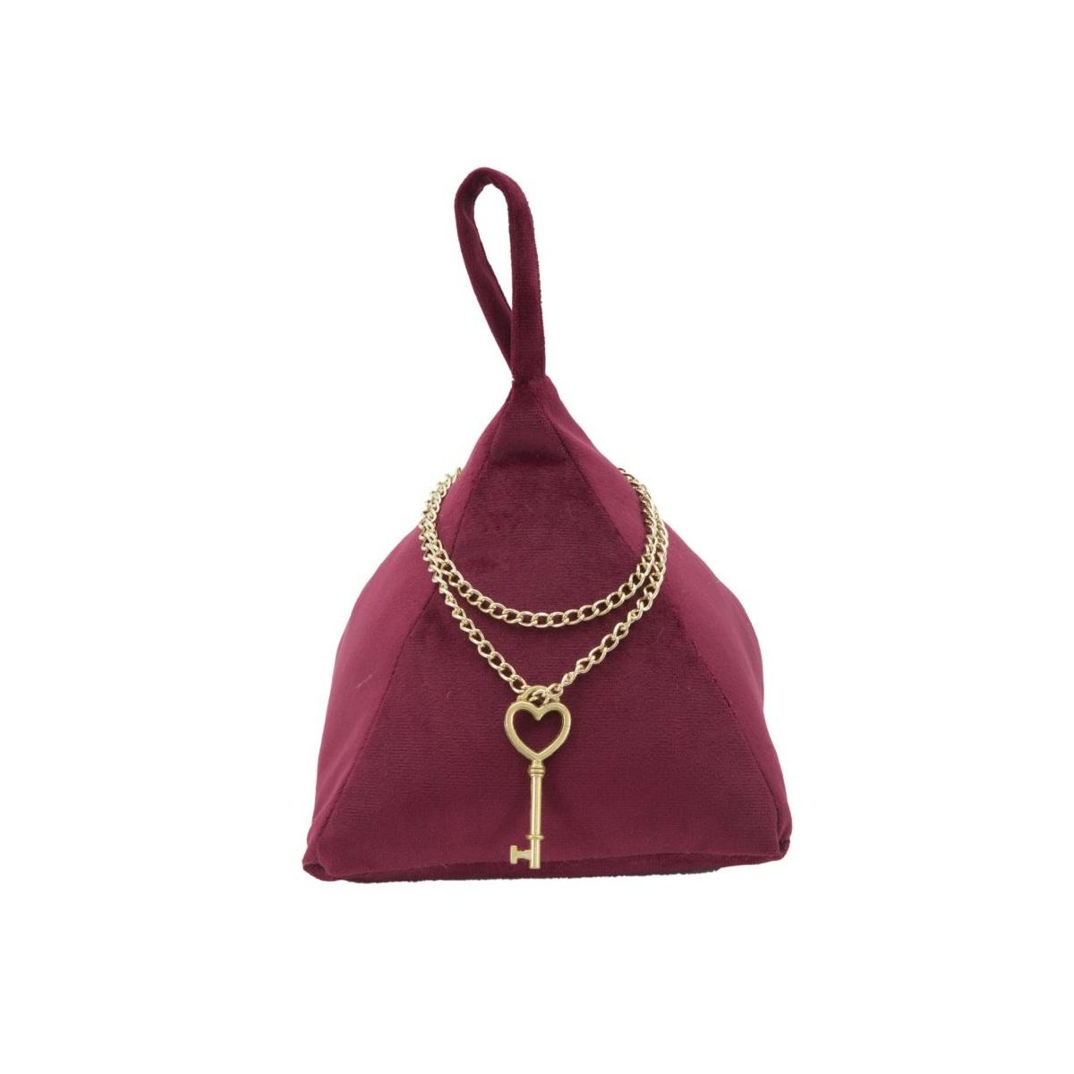 Ferma Porte Triangle Bordeaux cm.14x14x20