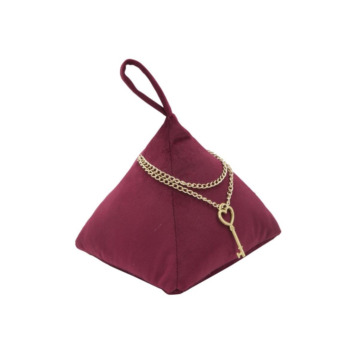 Ferma Porte Triangle Bordeaux cm.14x14x20