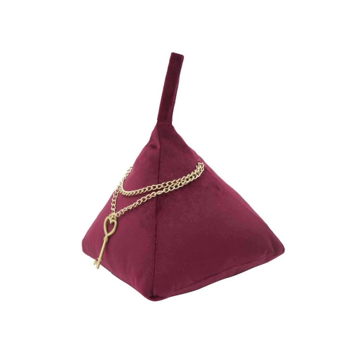 Ferma Porte Triangle Bordeaux cm.14x14x20