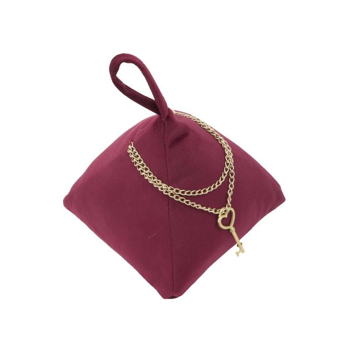 Ferma Porte Triangle Bordeaux cm.14x14x20
