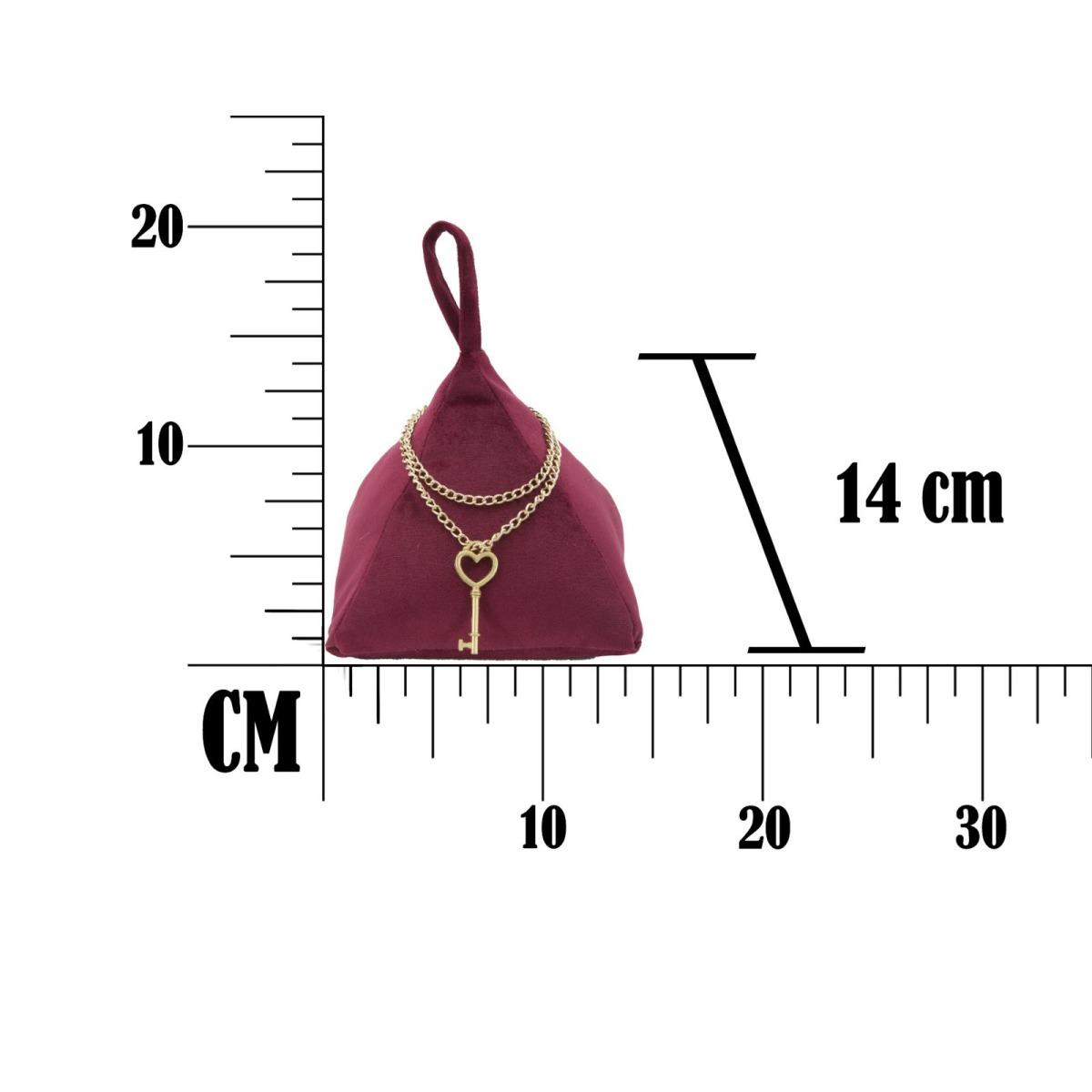 Ferma Porte Triangle Bordeaux cm.14x14x20