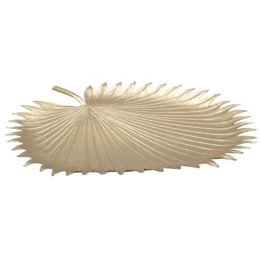 Centrotavola Metallo Foglia Oro cm.48x3x50