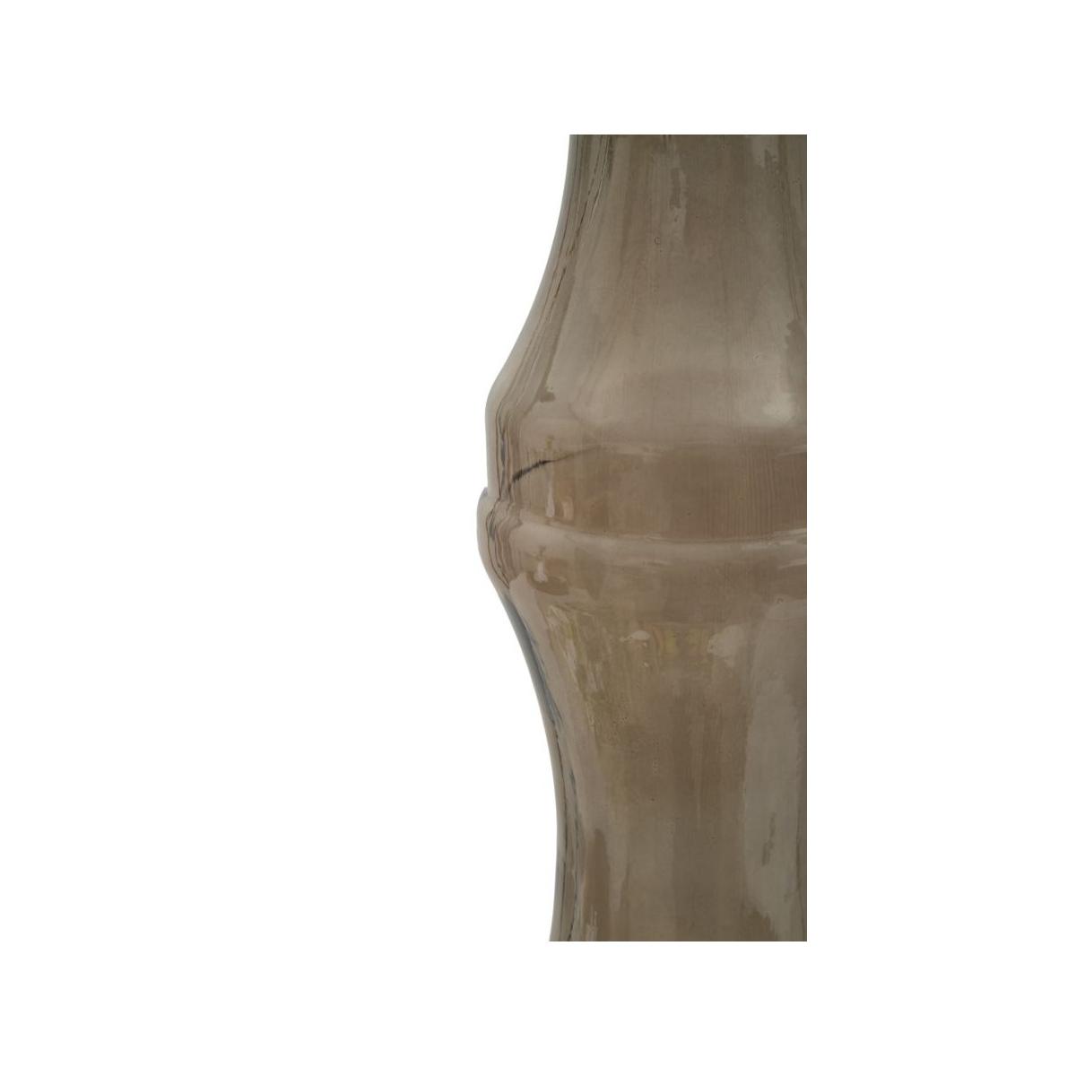 Portacandela Vetro Riciclato Brown cm.Ø22x75 Made In Spain