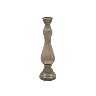 Portacandela Vetro Riciclato Brown cm.Ø22x75 Made In Spain