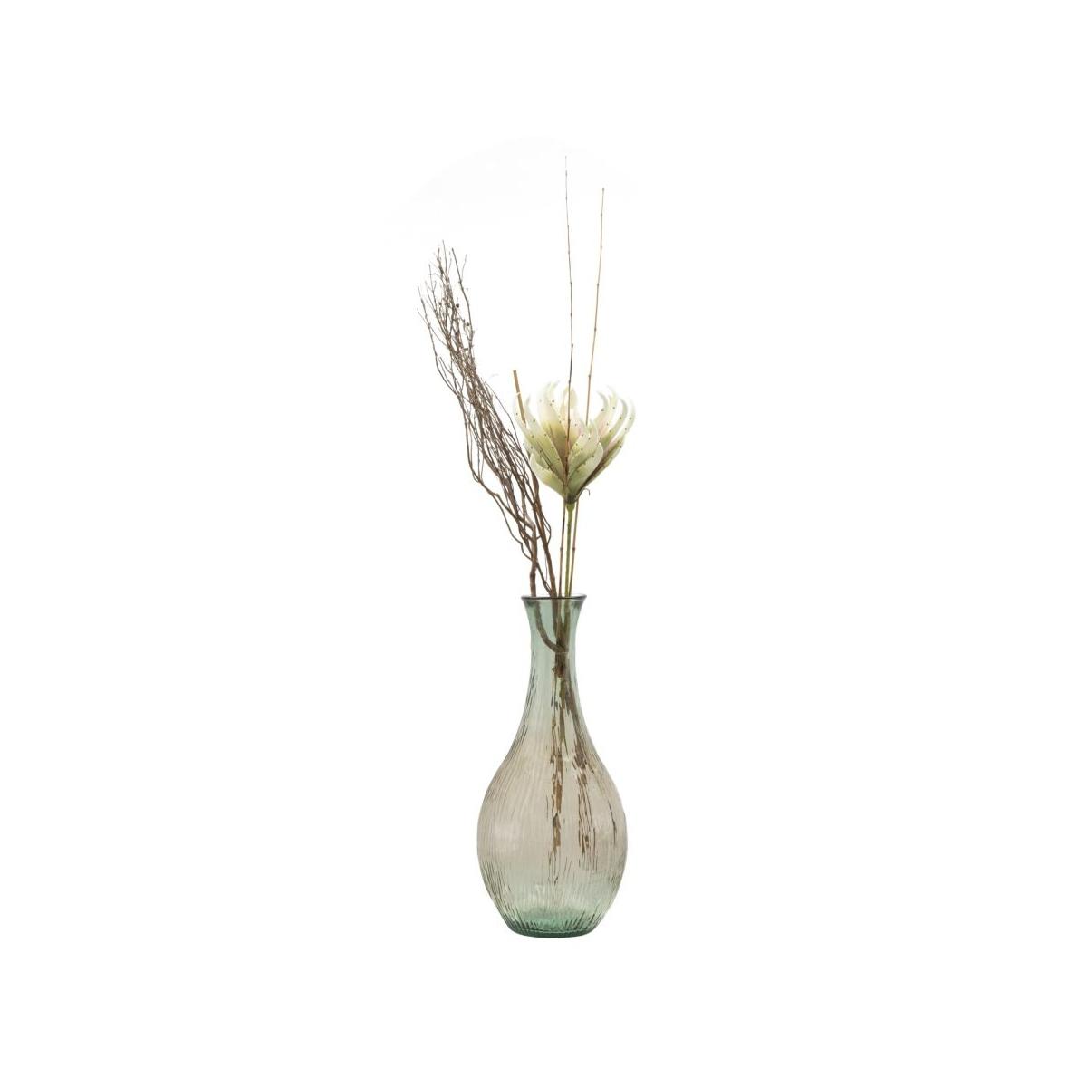 Vaso Vetro Riciclato Slim Lighty cm.Ø34x75 Made In Spain