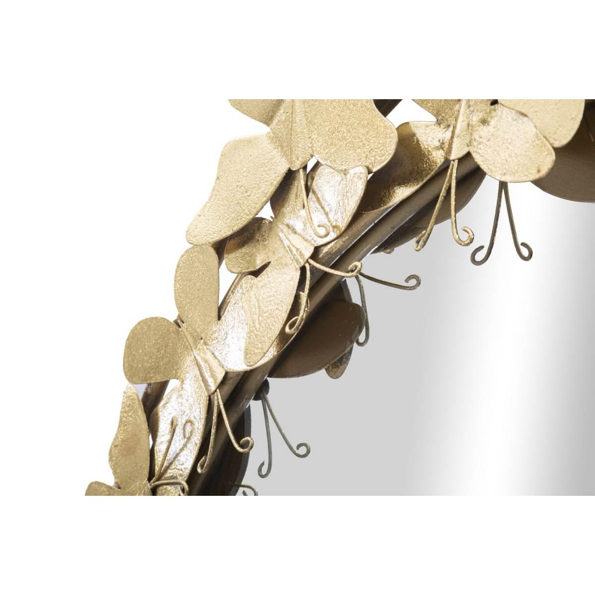 Specchio Glam Butterfly Wind cm.Ø81,5x3,5 Misura Specchio cm.Ø55