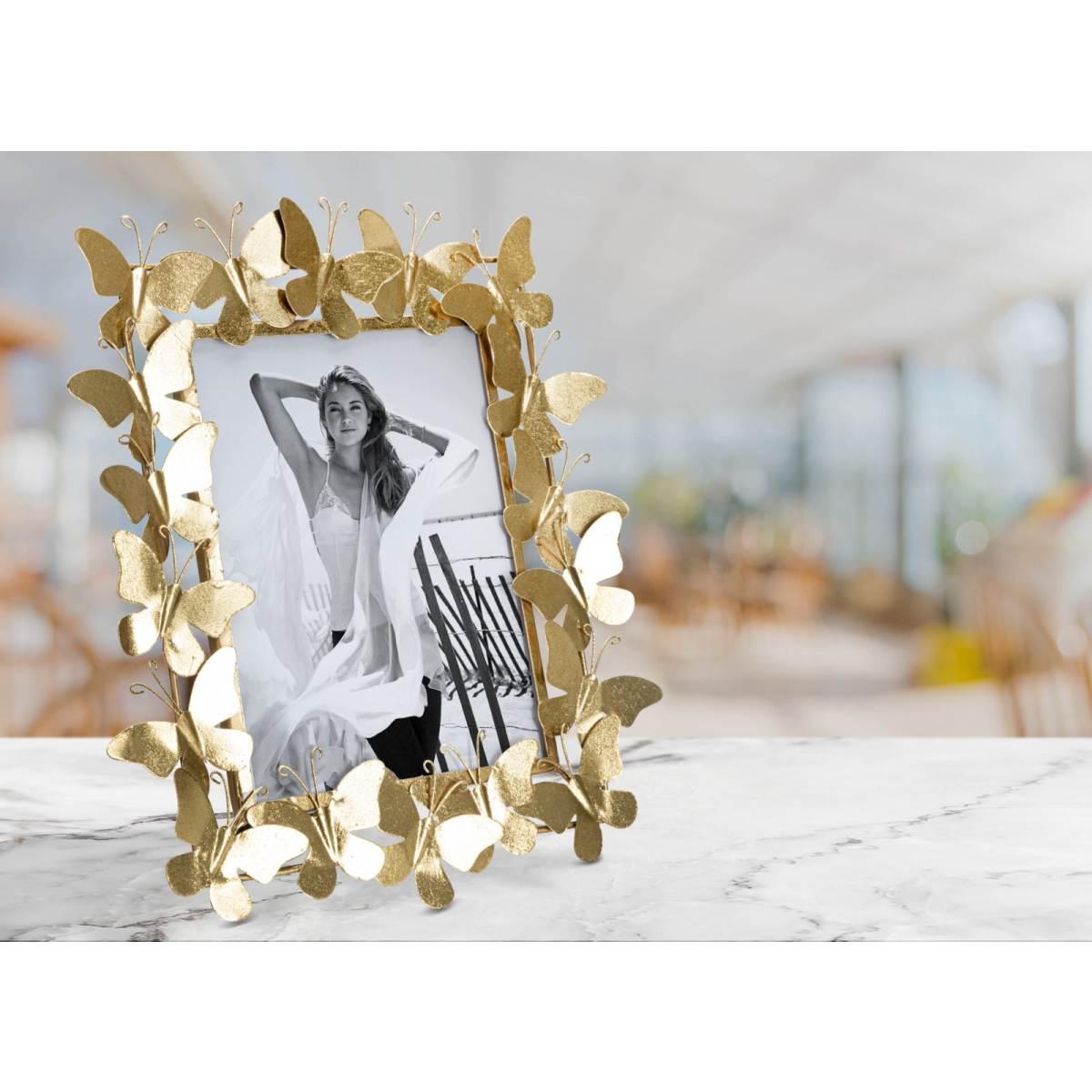 Cornice Butterfly Glam cm.35x15x38 Misura Interna cm.20x25