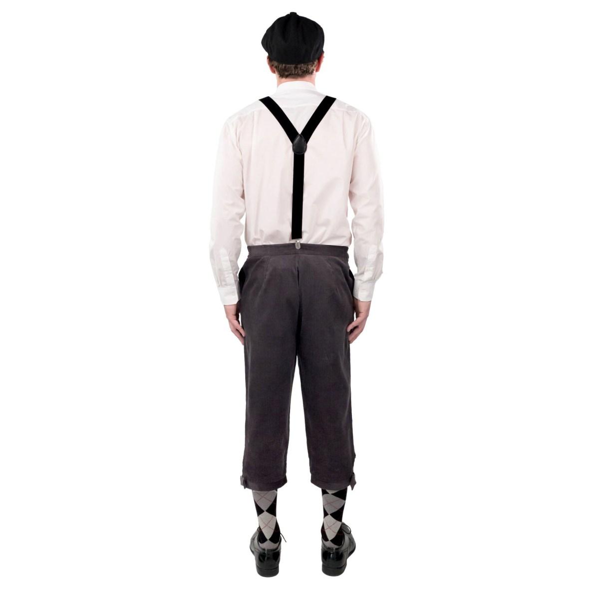 Pantaloni 3 4 Velluto Coste Grigio Corto |Orlob