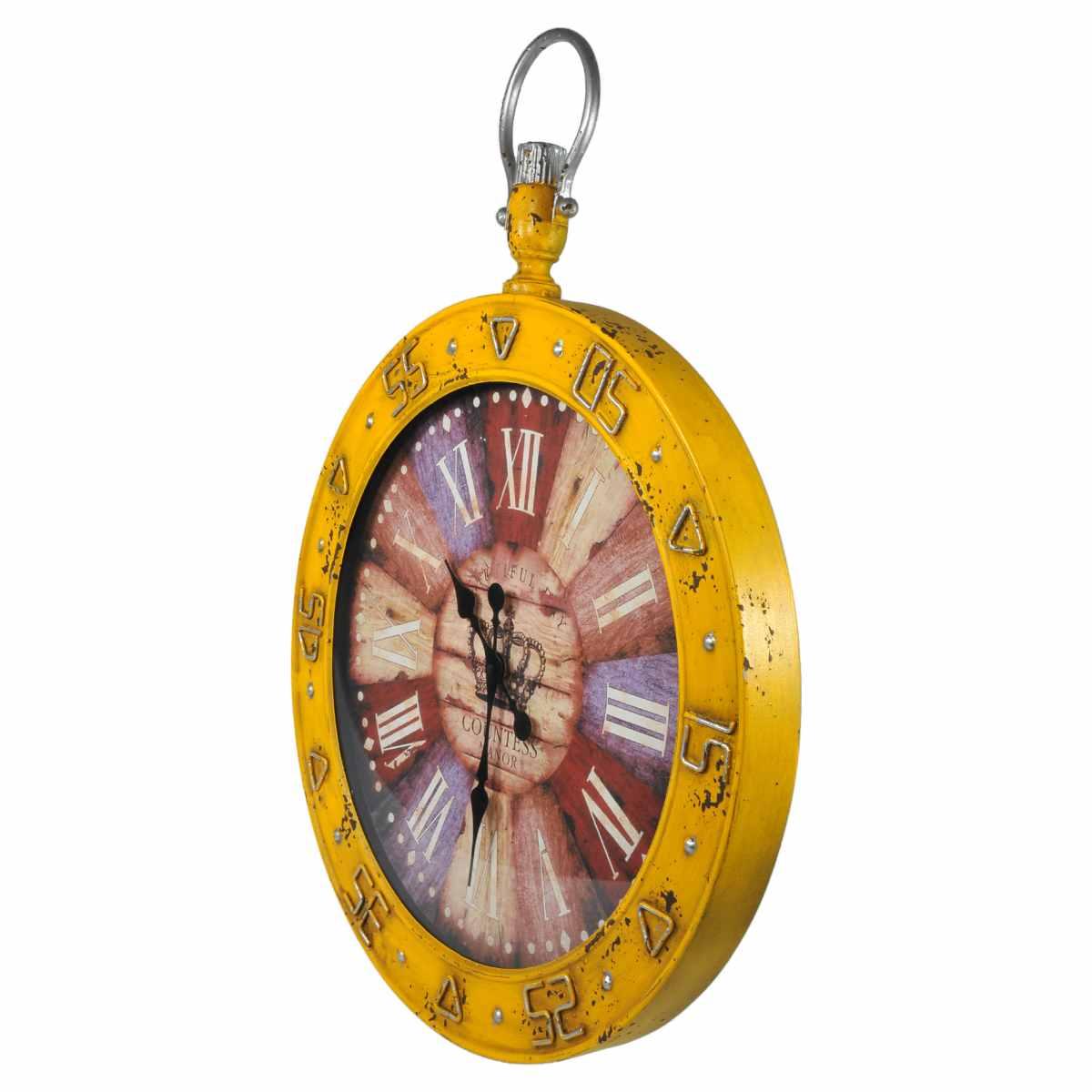 Orologio a Parete Ocra cm.Ø61xh89 | Gicos