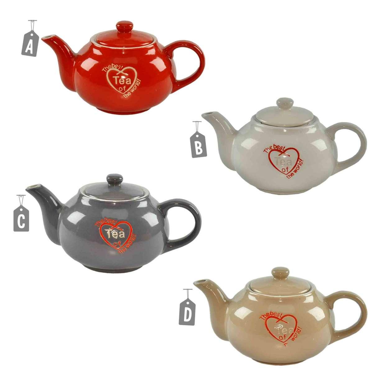 Teiera Ceramica The Best Tea Disponibile 4 Colori | Gicos