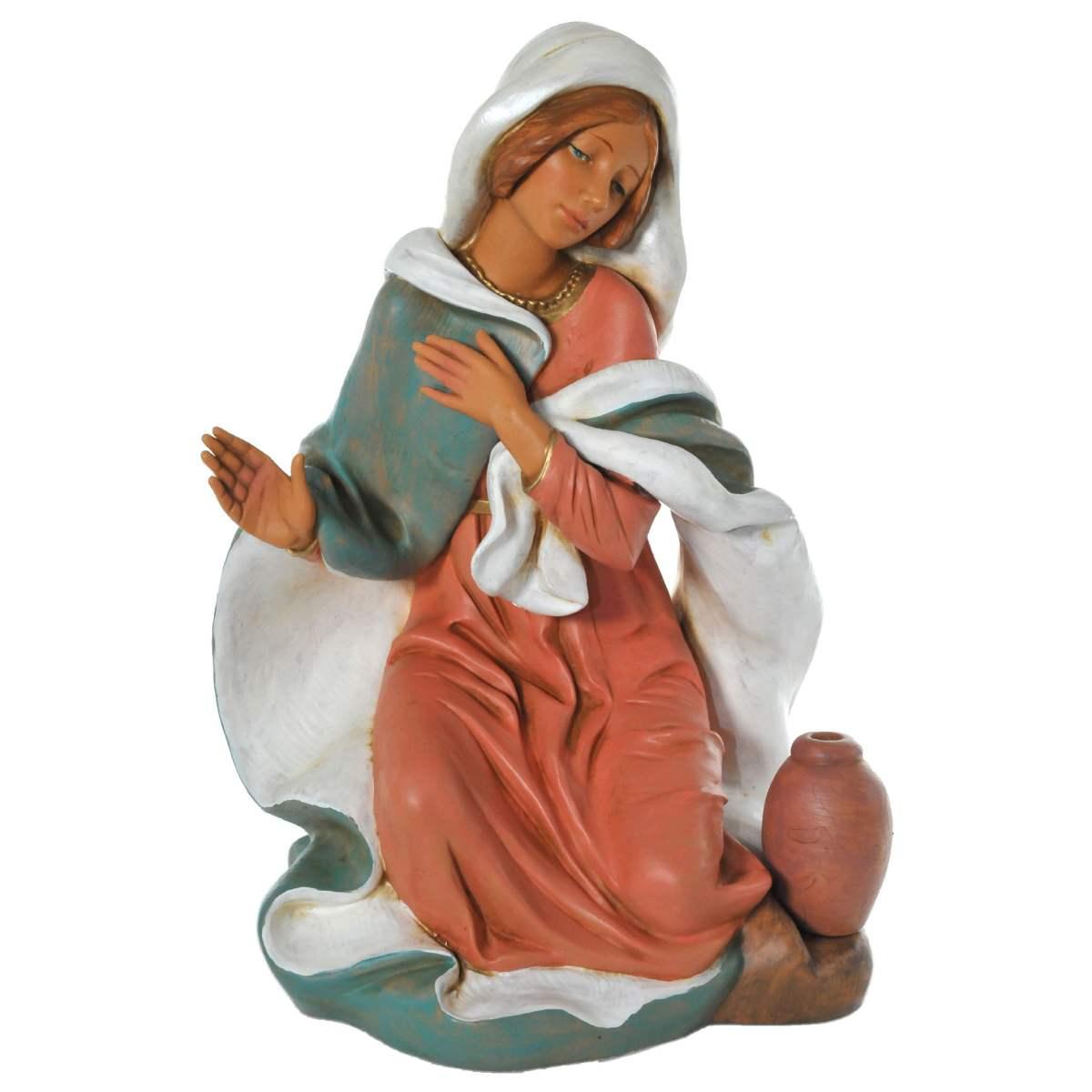 Statua presepe 45 cm madonna inginocchiata