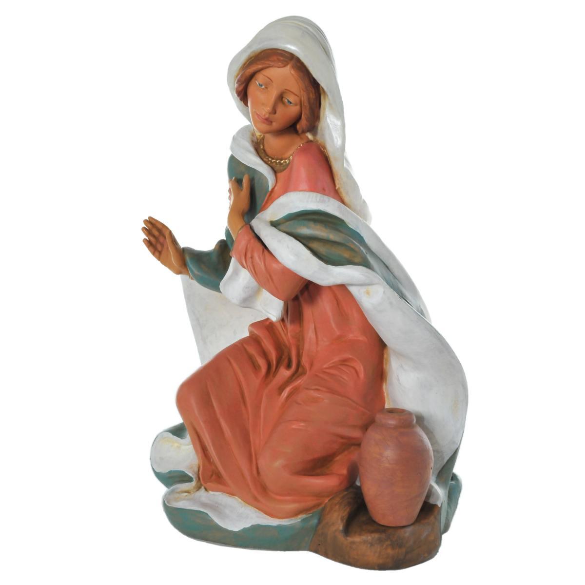 Statua presepe 45 cm madonna inginocchiata