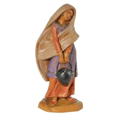 Statua presepe 12 cm naamah donna con velo e anfora