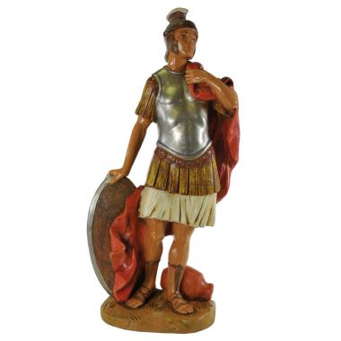 Statua presepe 30 cm soldato romano con scudo