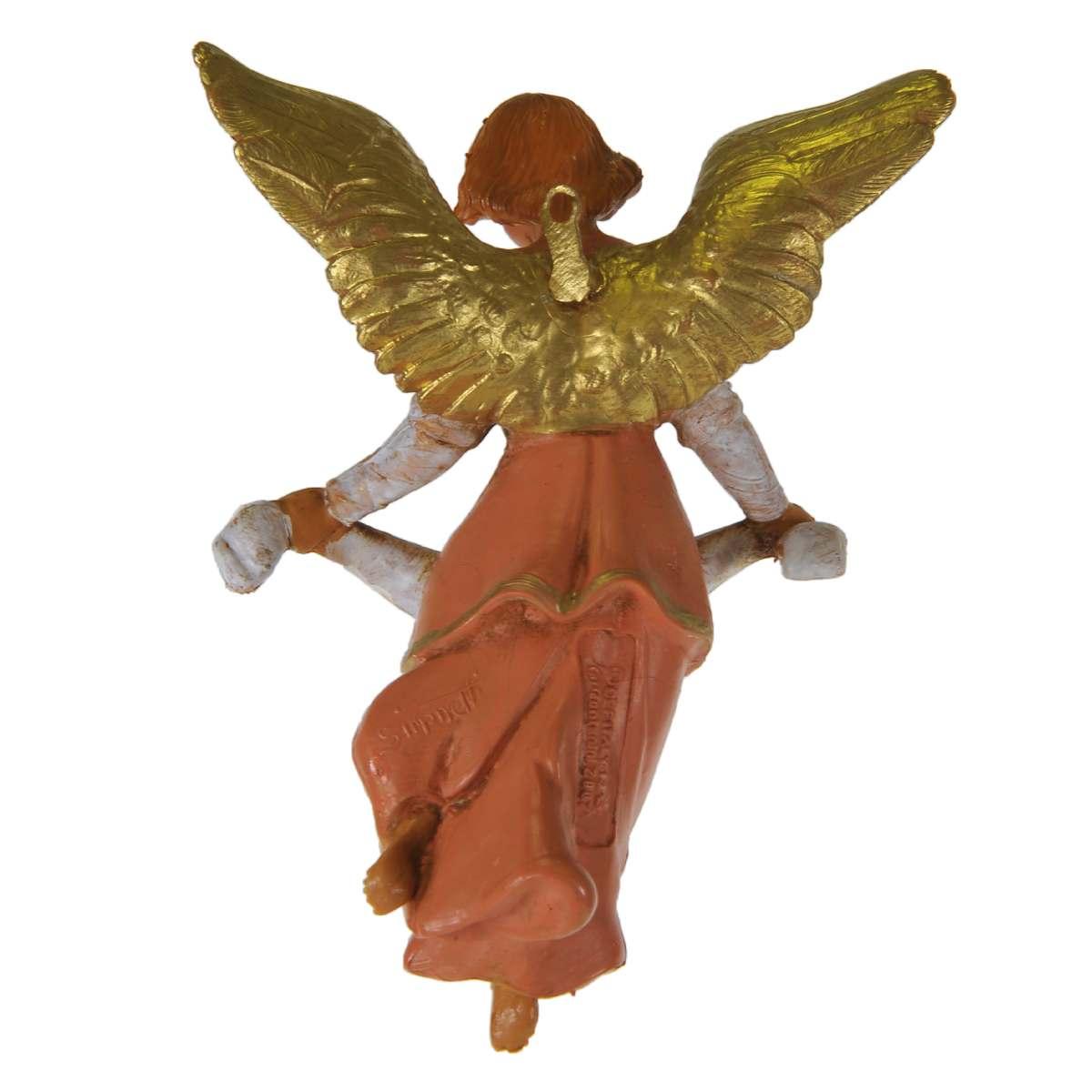 Statua cm.12 Angelo con Abito Rosa da Appendere cm.9x4xH13 | Fontanini