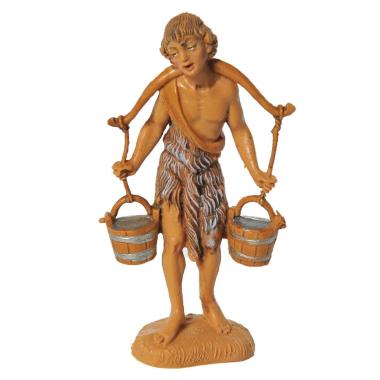 Statua cm.10 Pastore Acquaiolo con Secchi | Fontanini