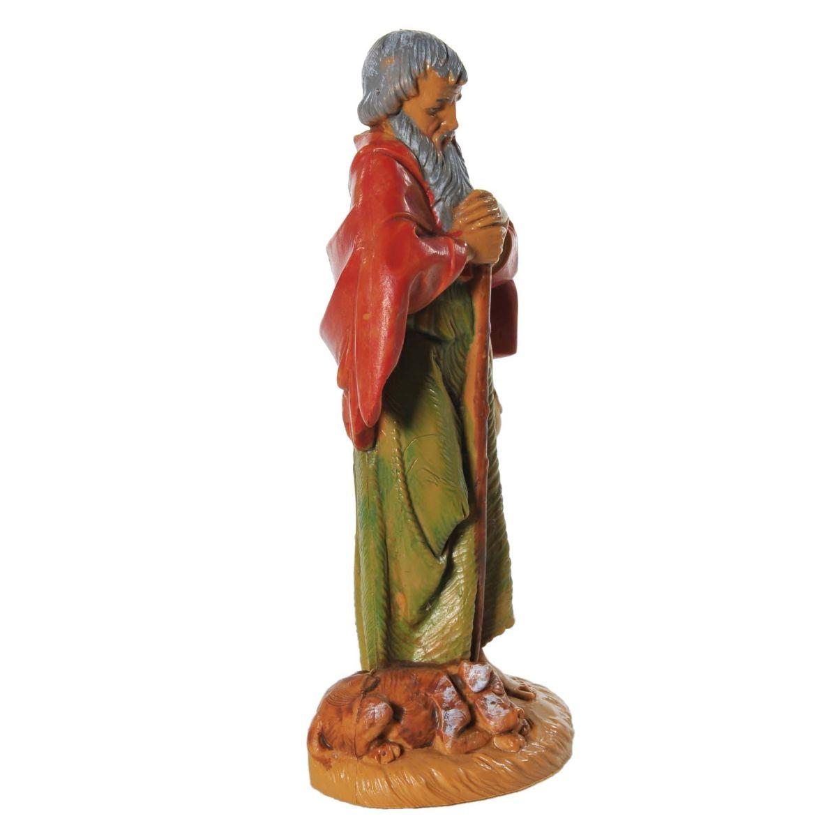 Statua cm.12 Pastore con Bastone e Cane | Fontanini