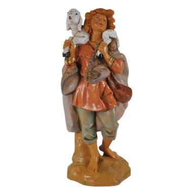 Statua cm.19 Pastore con Pecora sulle Spalle | Fontanini
