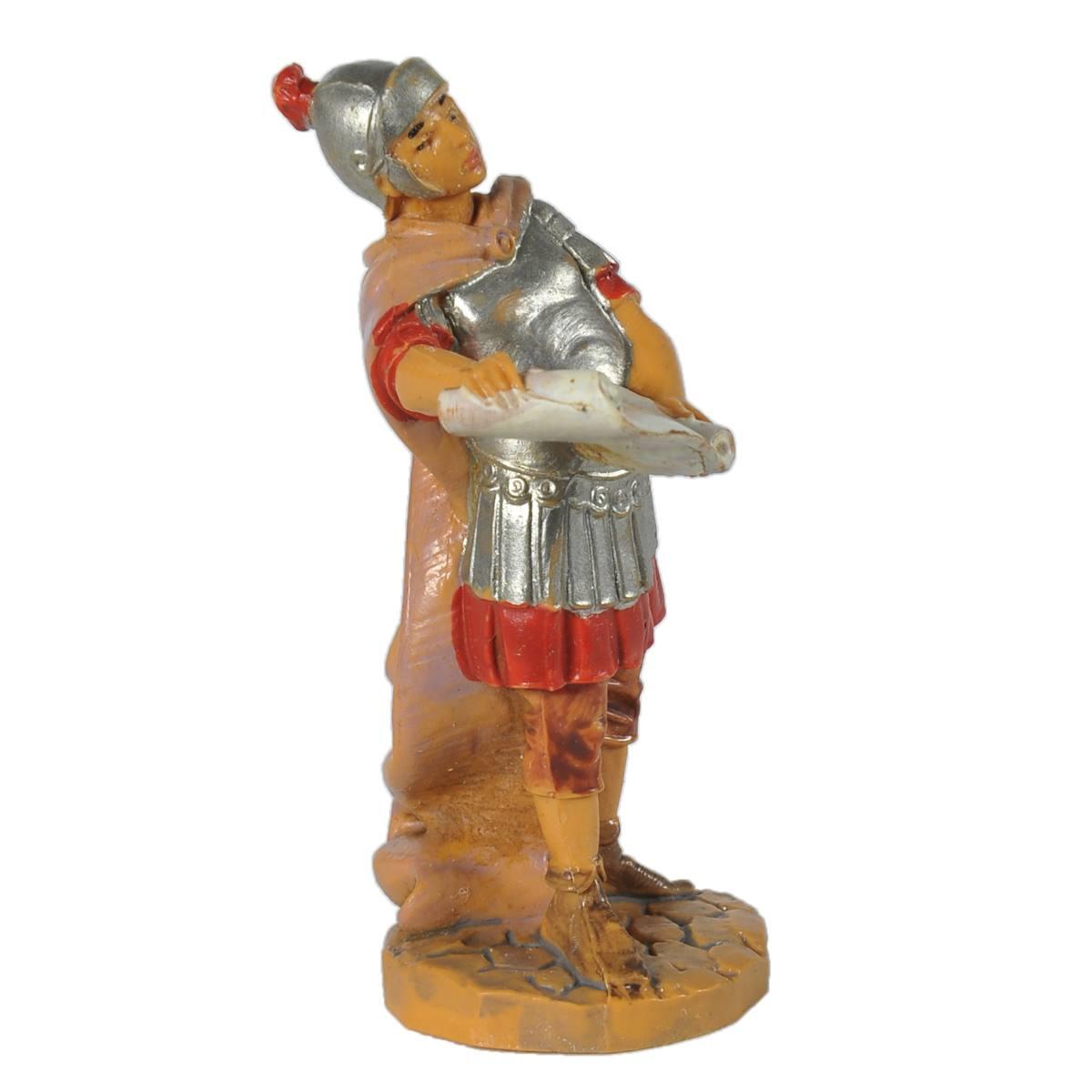 Statua presepe 6.5 cm soldato romano con pergamena