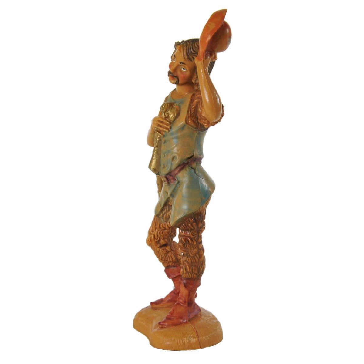 Statua cm.10 Pastore con Zampogna e Cappello | Fontanini