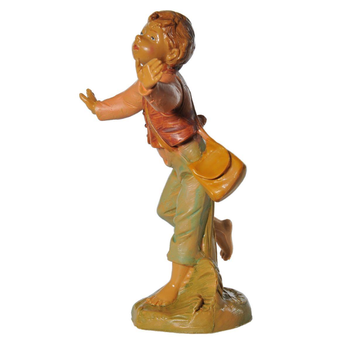 Statua cm.19 Pastorello con Borsa | Fontanini