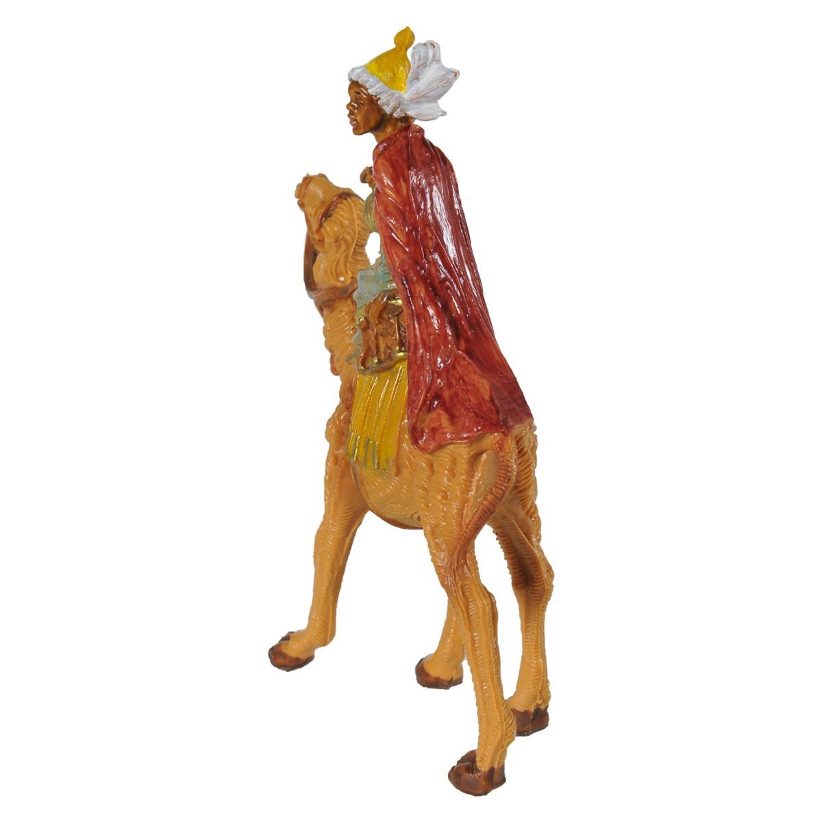 Statua cm.6,5 Re Magio Baldassarre con Cammello cm.7x2,5xH8,9 | Fontanini