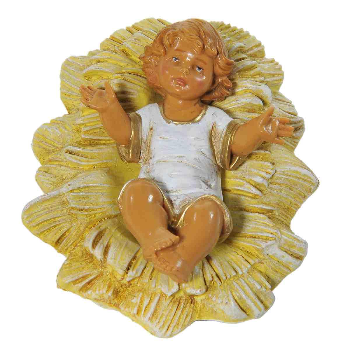 Statua cm.19 Gesù Bambino con Culla | Fontanini
