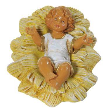 Statua cm.19 Gesù Bambino con Culla | Fontanini
