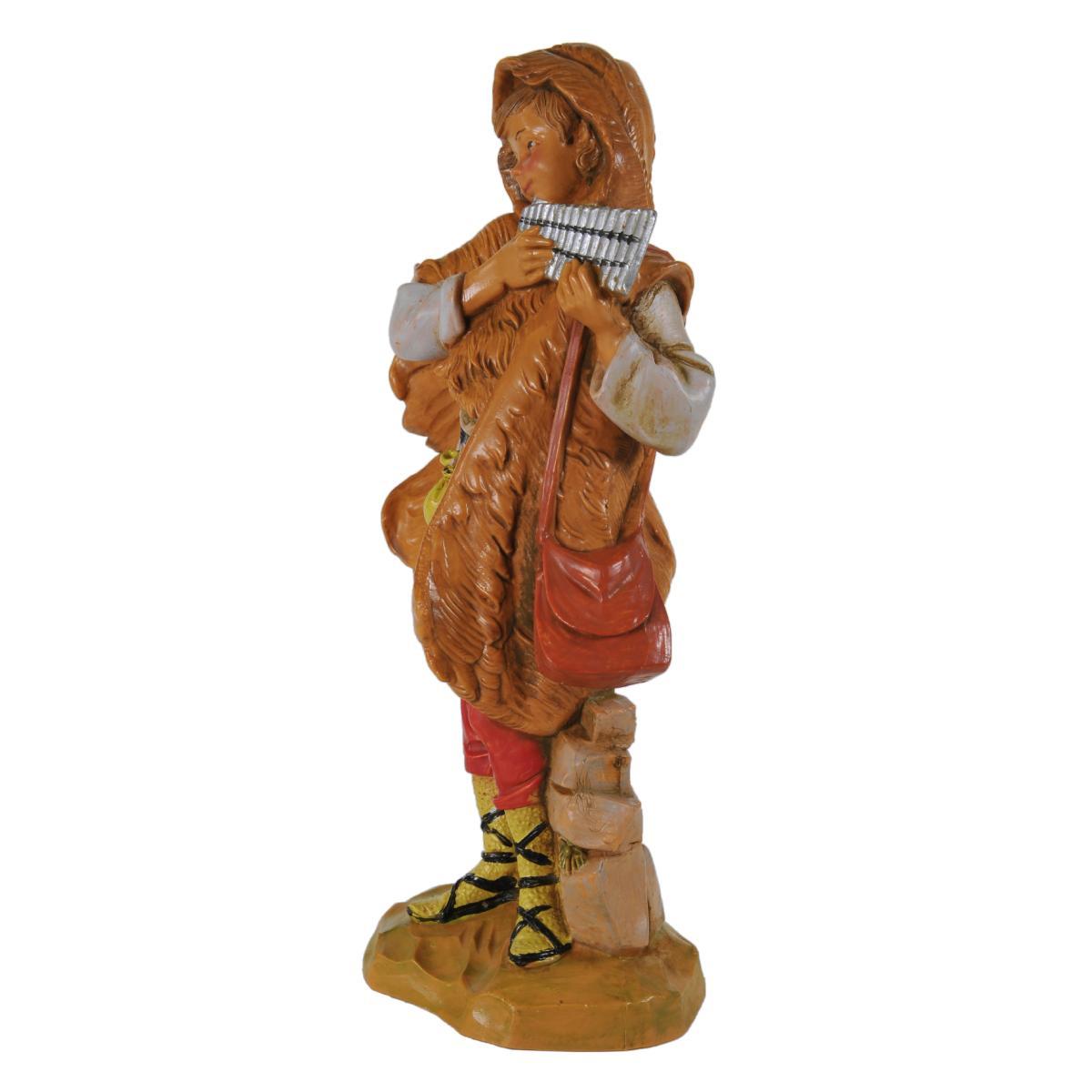 Statua cm.19 Pastore con Armonica | Fontanini