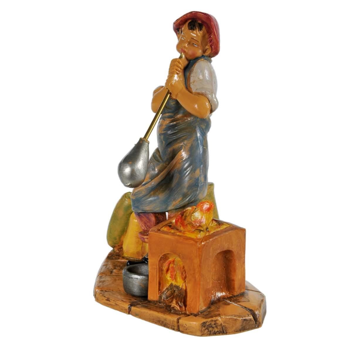 Statua presepe 12 cm soffiatore di vetro