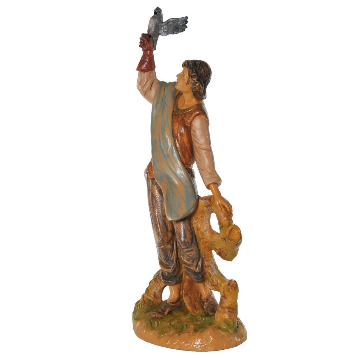 Statua cm.30 Falconiere con Falco | Fontanini