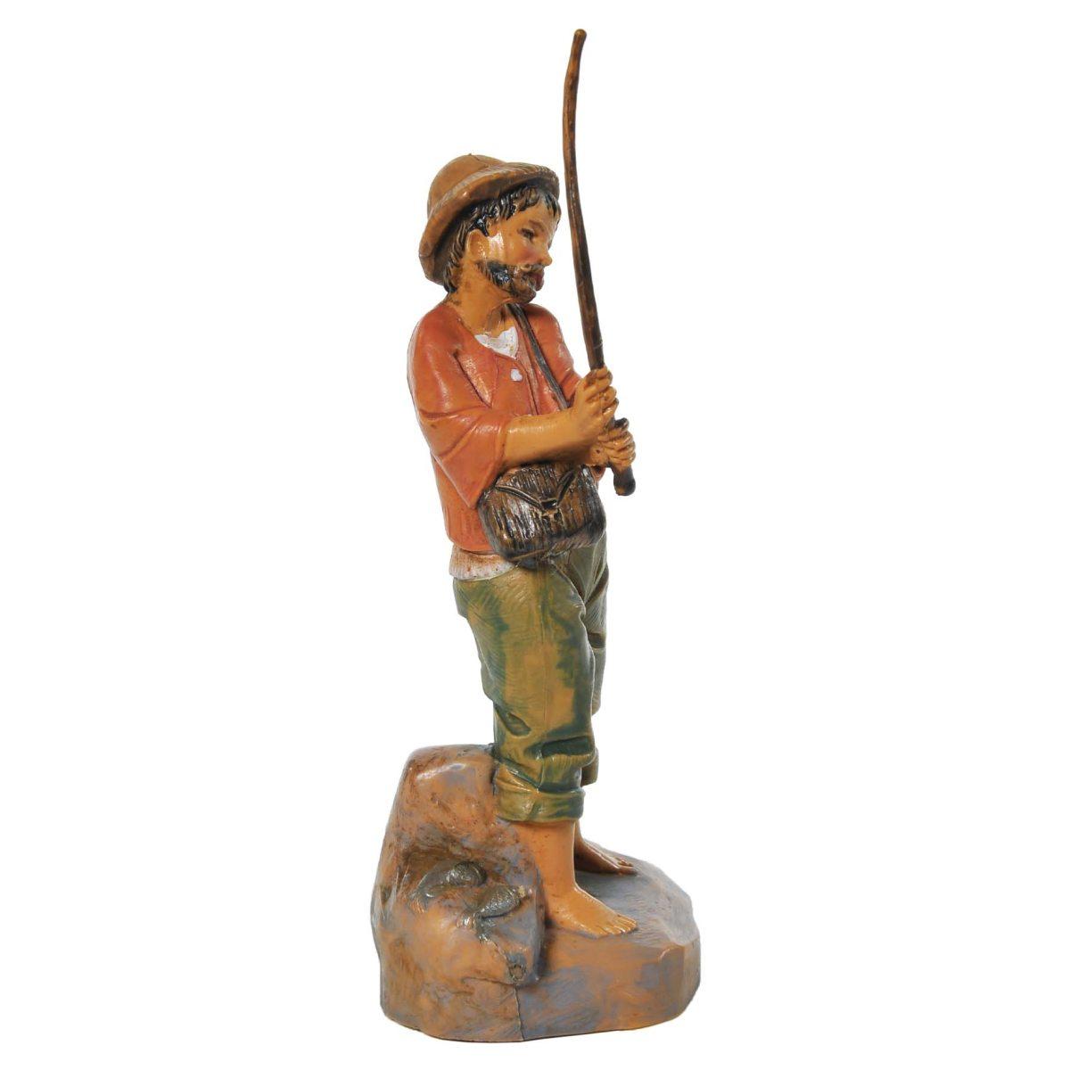 Statua cm.9,5 Pescatore di Fiume | Fontanini