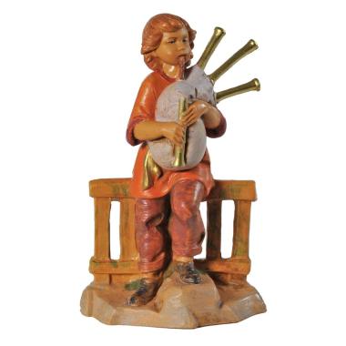 Statua cm.12 Pastore Ragazzo Zampognaro | Fontanini